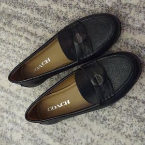 Coach Pebbled Leather Penny Loafers Sz 5.5
